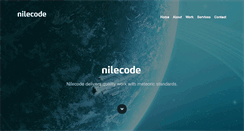 Desktop Screenshot of nilecode.com